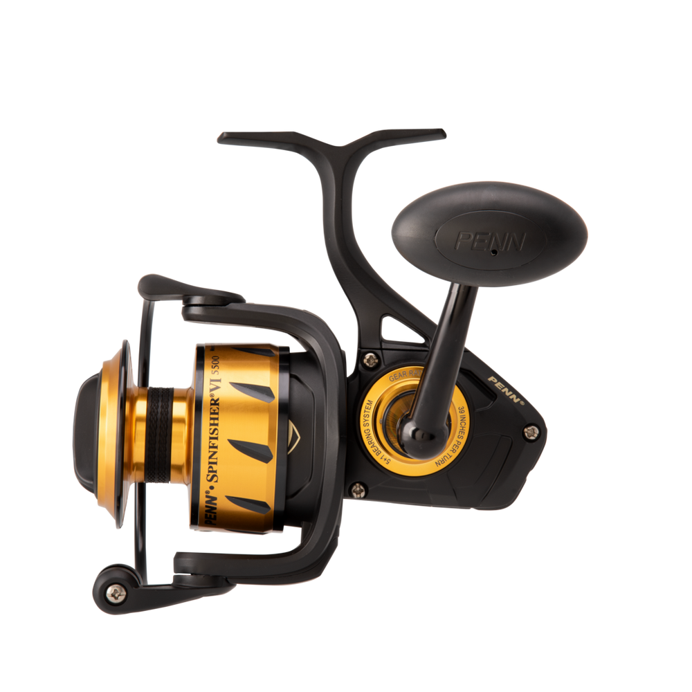 Moulinet Penn Spinfisher VII SSVI 5500, 0,33 mm 300 mètres, 6 roulements à billes, 539 grammes, 5,6 : 1