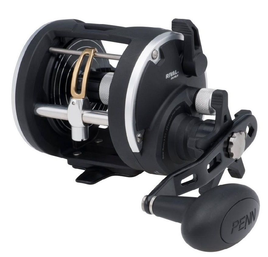 Moulinet Penn Rival Level Wind 30 LW LH 0,40 mm 600 mètres 3,9 : 1 624 grammes