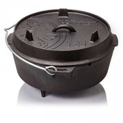 Petromax Feuertopf 6ft 5,5 Liter Dutch Oven inklusive Deckel ideal für 4 bis 8 Personen