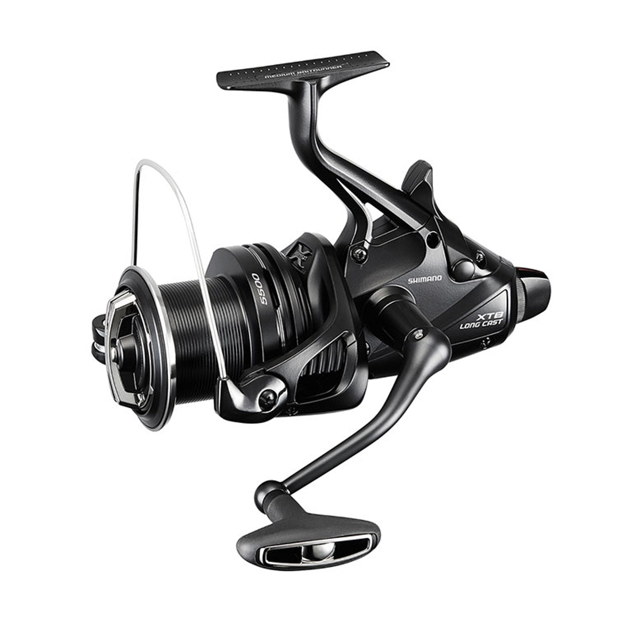Shimano Medium Baitrunner C14+ LC 5500 XTB Freilaufrolle 7 Kugellager 510 Gramm 15 kg Bremskraft 5,3 : 1 105 cm Schnureinzug