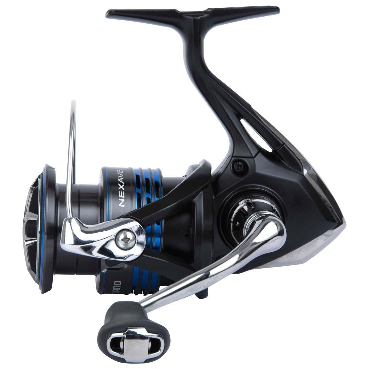 Shimano Nexave 2500 Angelrolle mit Frontbremse 0,25 mm 160 Meter 5,0 : 1 4 Kugellager 5 kg Bremskraft
