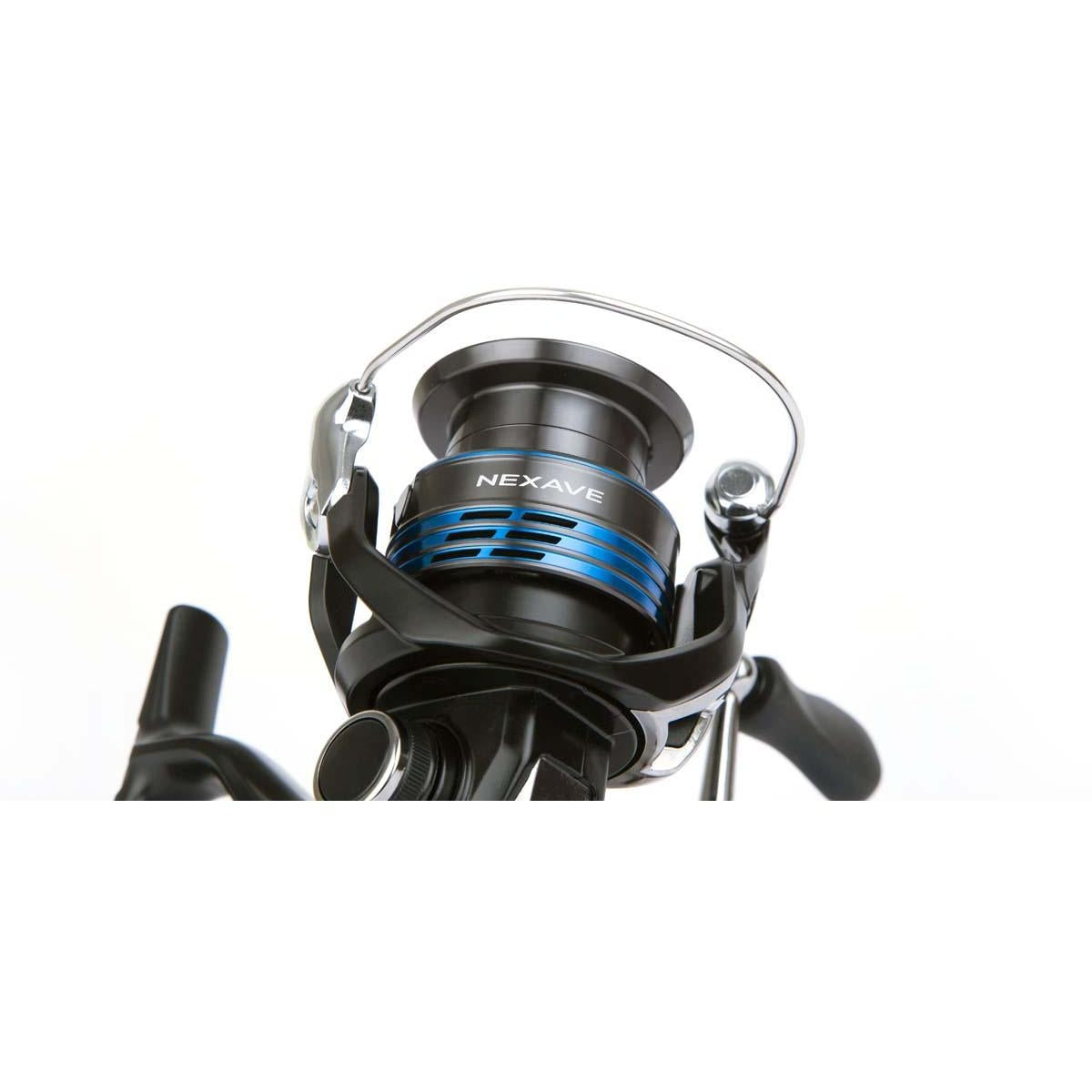 Shimano Nexave 2500 Angelrolle mit Frontbremse 0,25 mm 160 Meter 5,0 : 1 4 Kugellager 5 kg Bremskraft