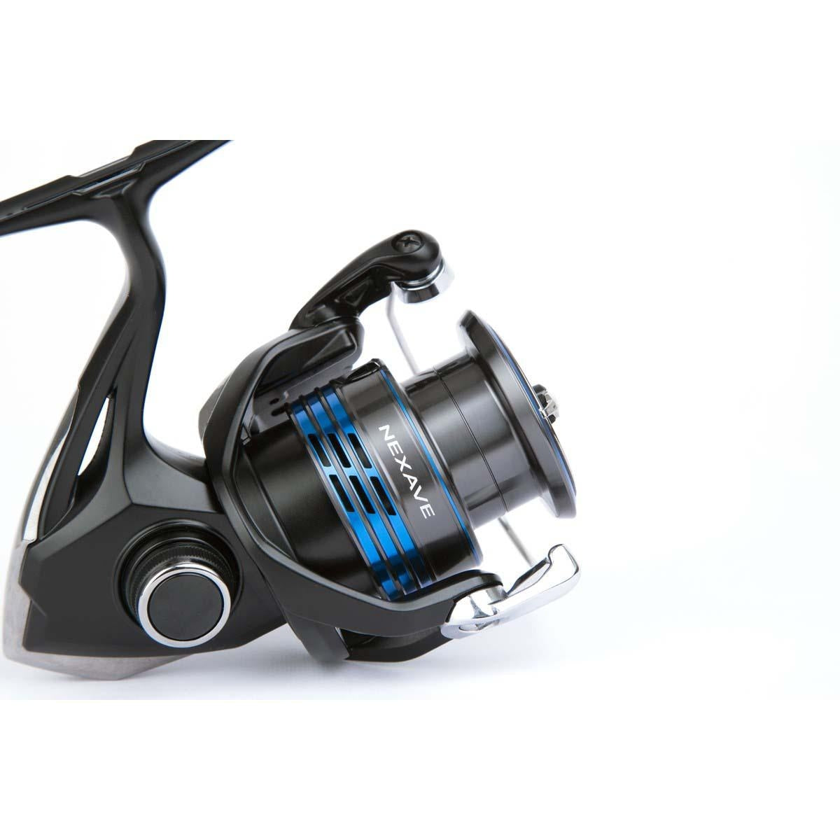 Shimano Nexave 2500 Angelrolle mit Frontbremse 0,25 mm 160 Meter 5,0 : 1 4 Kugellager 5 kg Bremskraft