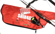 Shirasu Spoon Angelset Komplettset Ultralight mit Angelrute Angelrolle Tasche Angelschnur und Köder