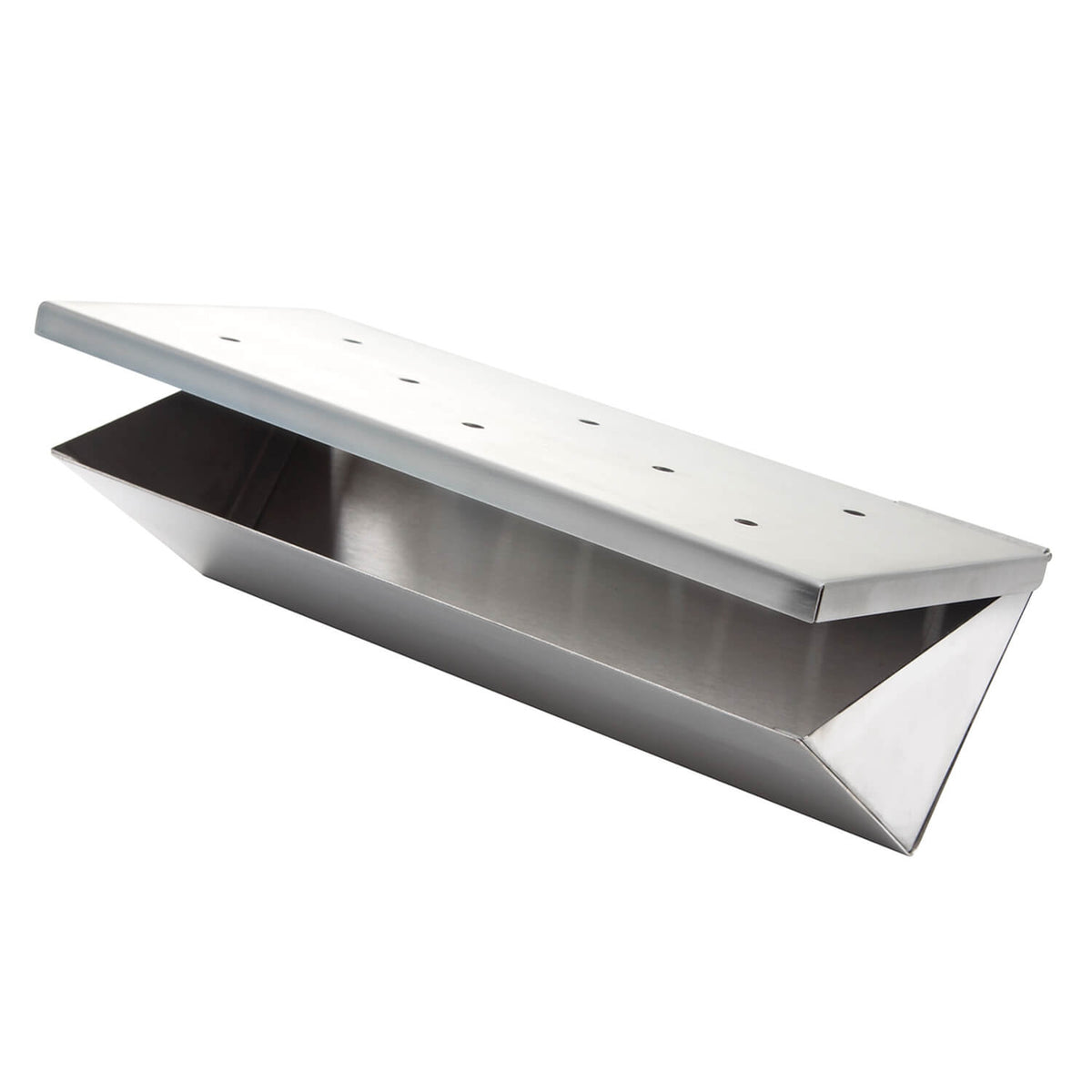 Räucherbox für Wood Chips aus Edelstahl 22 * 7,5 * 7,5 cm für alle Grillarten