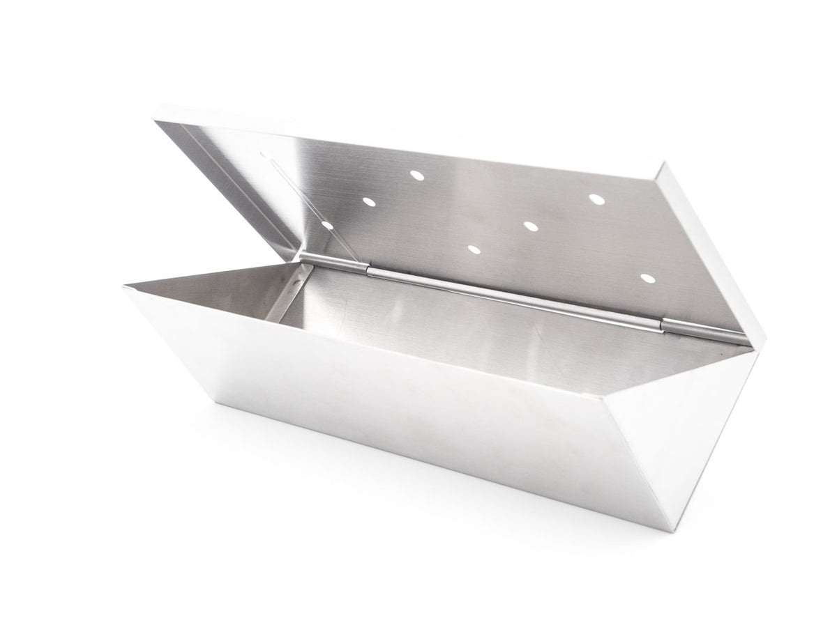 Räucherbox für Wood Chips aus Edelstahl 22 * 7,5 * 7,5 cm für alle Grillarten