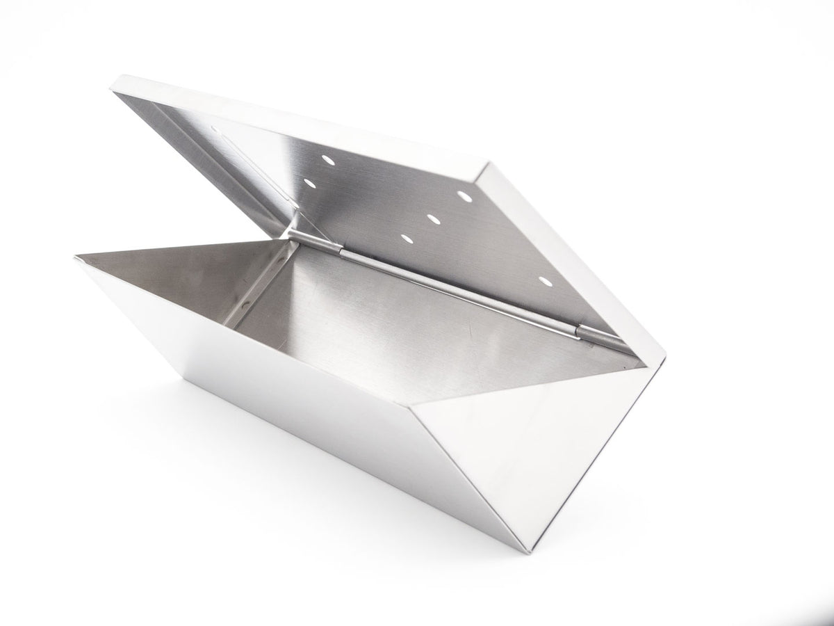 Räucherbox für Wood Chips aus Edelstahl 22 * 7,5 * 7,5 cm für alle Grillarten