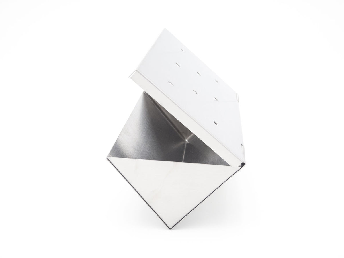 Räucherbox für Wood Chips aus Edelstahl 22 * 7,5 * 7,5 cm für alle Grillarten