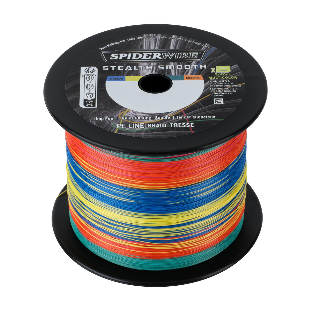 SpiderWire Multicolor 0,15 mm 16,5 kg geflochtene Angelschnur mit Farbwechsel alle 10 Meter jetzt günstig online bestellen Anglermarkt Anglershop Angeln Schnur Angelschnur