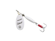 Cuillère tournante Colonel Classic couleur Fluo blanc nacré taille 2, cuillère à truite et à perche, 5 grammes
