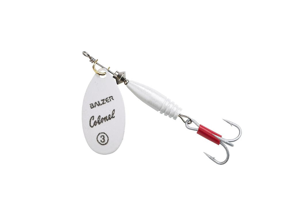 Spinner Colonel Classic Fluo Farbe white Pearl Größe 3 Forellenspinner Barschspinner 7 Gramm