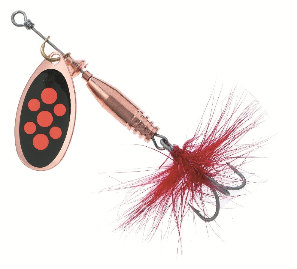 Spinner Colonel Classic Standard Forellenspinner Barschspinner 5 Gramm kupfer schwarz mit roten Punkten