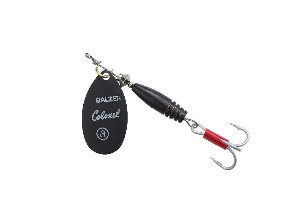Spinner Colonel Classic Fluo Farbe schwarz Forellenspinner Barschspinner 7 Gramm Blatt Gr. 3