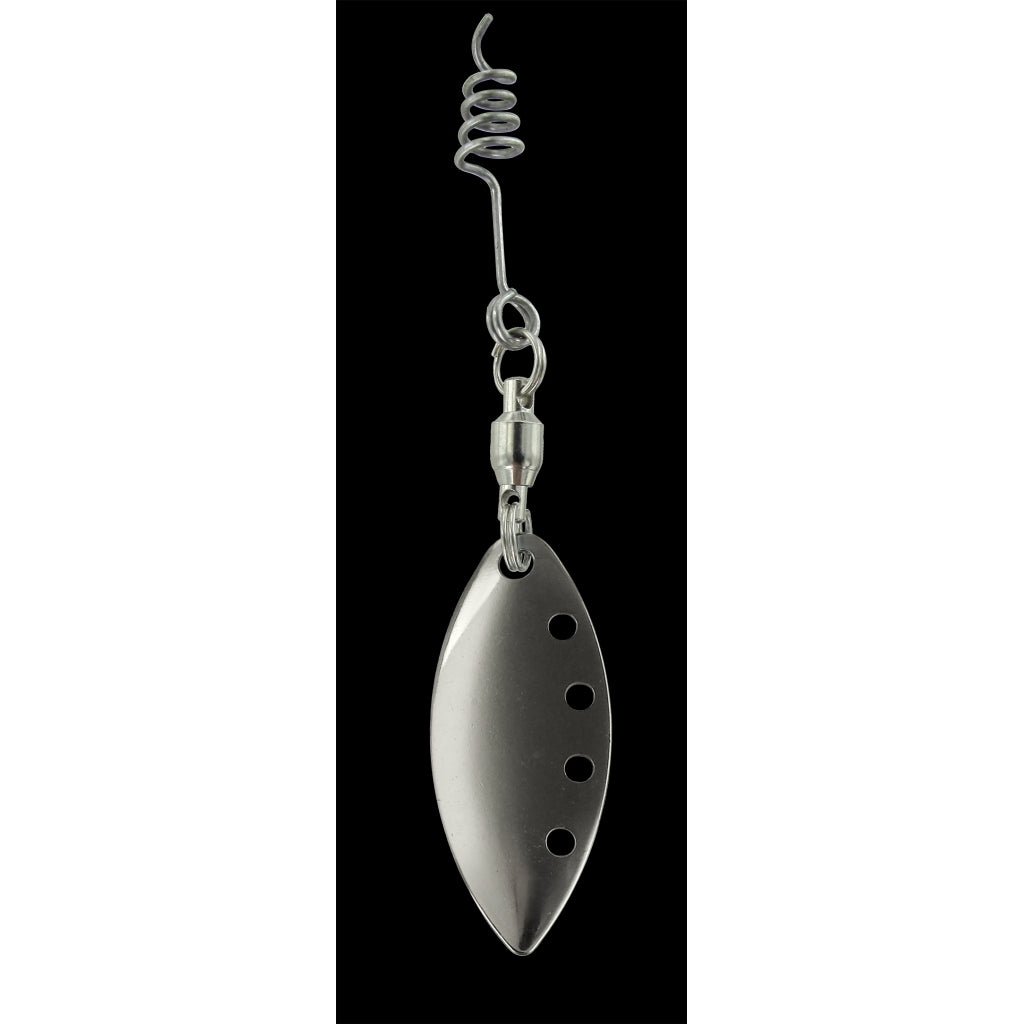 Jenzi Spnnerblättchen für Angelköder wie Gummifische, Jigs 2 Stück im SB Pack silber