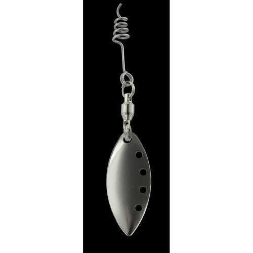 Jenzi Spnnerblättchen für Angelköder wie Gummifische, Jigs 2 Stück im SB Pack silber
