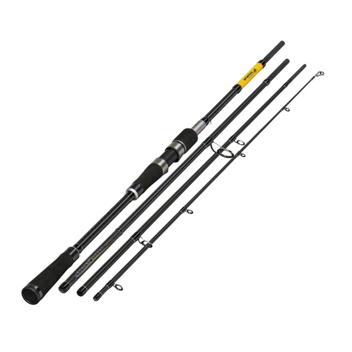 Sportex Black Pearl GT-3 2,4 Meter 40 Gramm WG Travelrute BP2422 4teilig 177 Gramm Reiserute Angelrute Travelrute