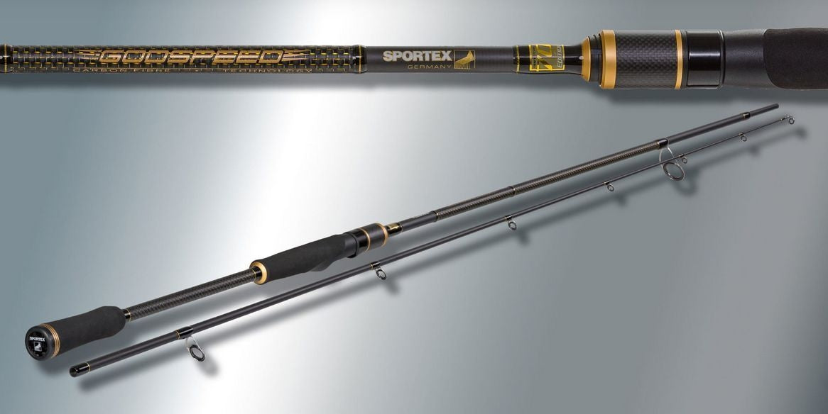 Canne anniversaire Sportex Godspeed Spin GD2402 2,4 mètres 40 grammes puissance de lancer 8 anneaux