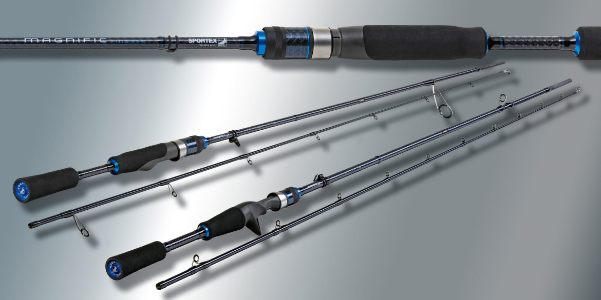 Sportex Magnific Finesse ML 2,15 mètres Baitcast, puissance de lancer 3 à 15 grammes, MG2111, 2 brins, 111 grammes