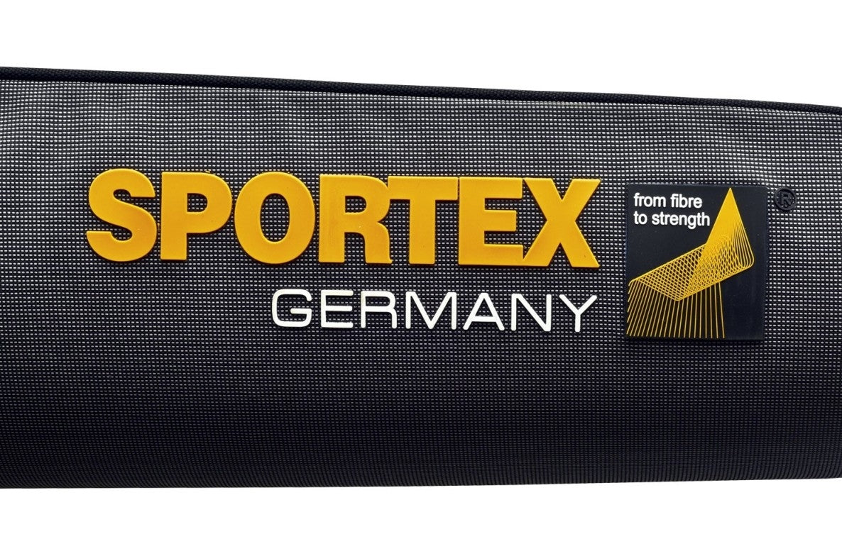 Sportex Super Safe 1,5 mètres avec 2 compartiments pour 2 cannes à pêche couleur gris avec 2 sangles de transport