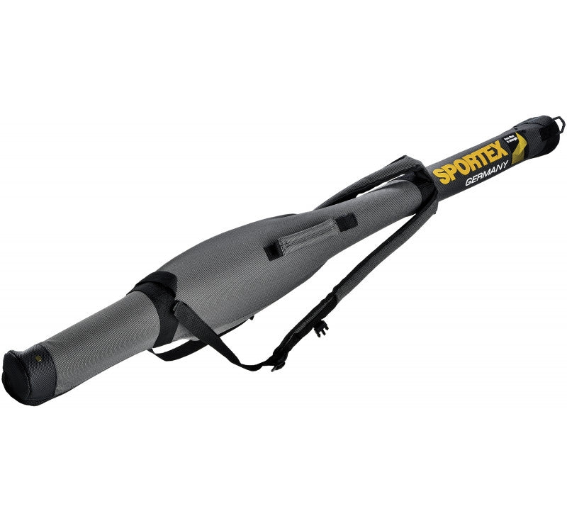 Sportex Super Safe Rutentransportrohr 1,25 Meter für 1 montierte Angelrute Farbe grau