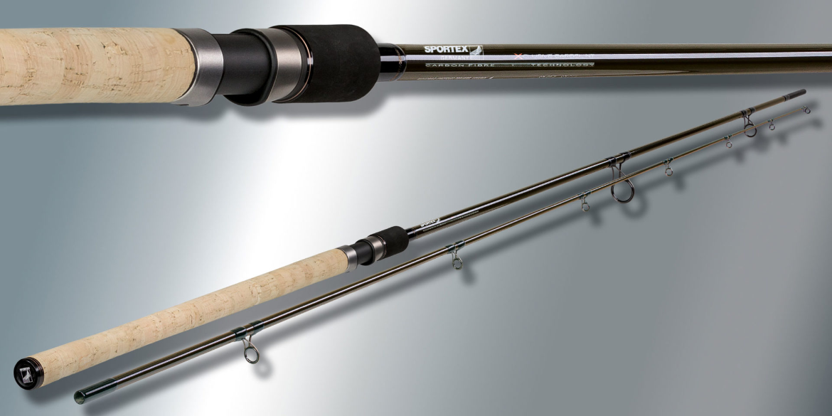 Canne à pêche au barbeau Sportex Xclusive Exclusive 12' 1,75 lb, canne pour poisson blanc, 3,66 mètres, 2 brins, puissance de lancer 1,75 lb