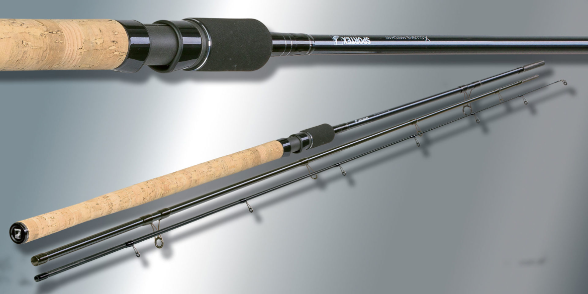 Canne anglaise Sportex Xclusive Match MR3930, canne emmanchement 3 brins, 3,9 mètres, puissance de lancer 6 à 28 grammes