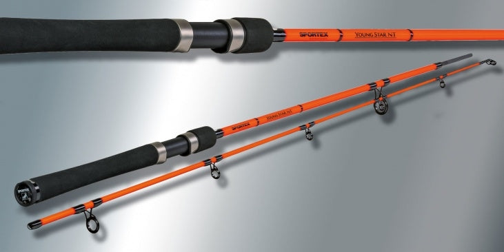 Sportex Youngstar NT 1,6 mètres, puissance de lancer 20 grammes, CR1612, 2 brins, 106 grammes