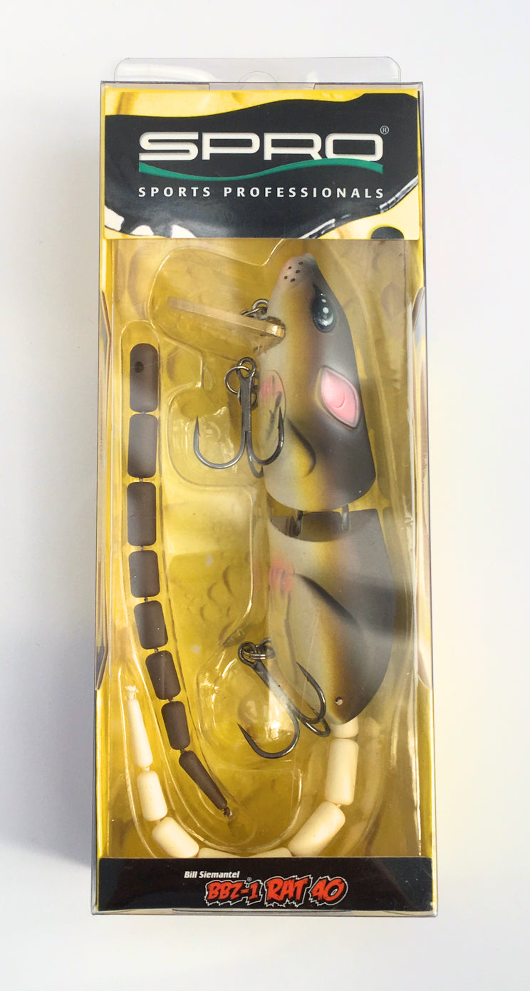 Spro Rat 40 Oberflächenköder Ratte 10 cm 31 Gramm Angelköder braune Ratte
