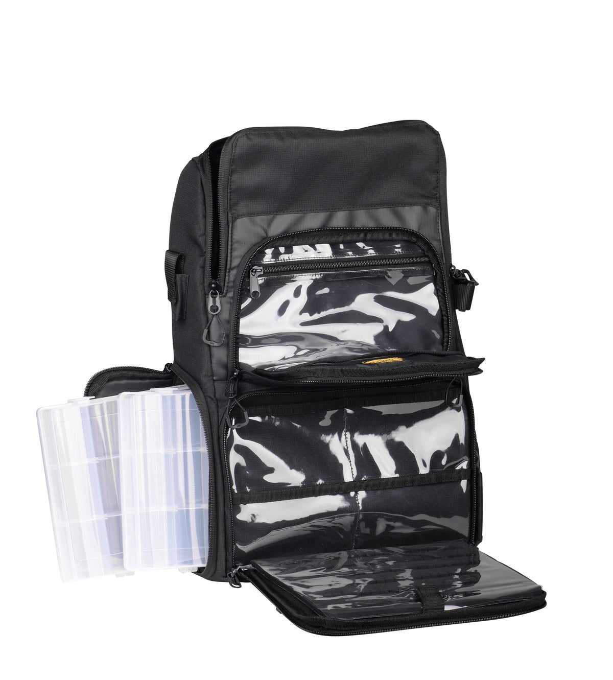 Spro Angelrucksack Backpack 102 mit 2 Boxen und Halterung für Angelruten