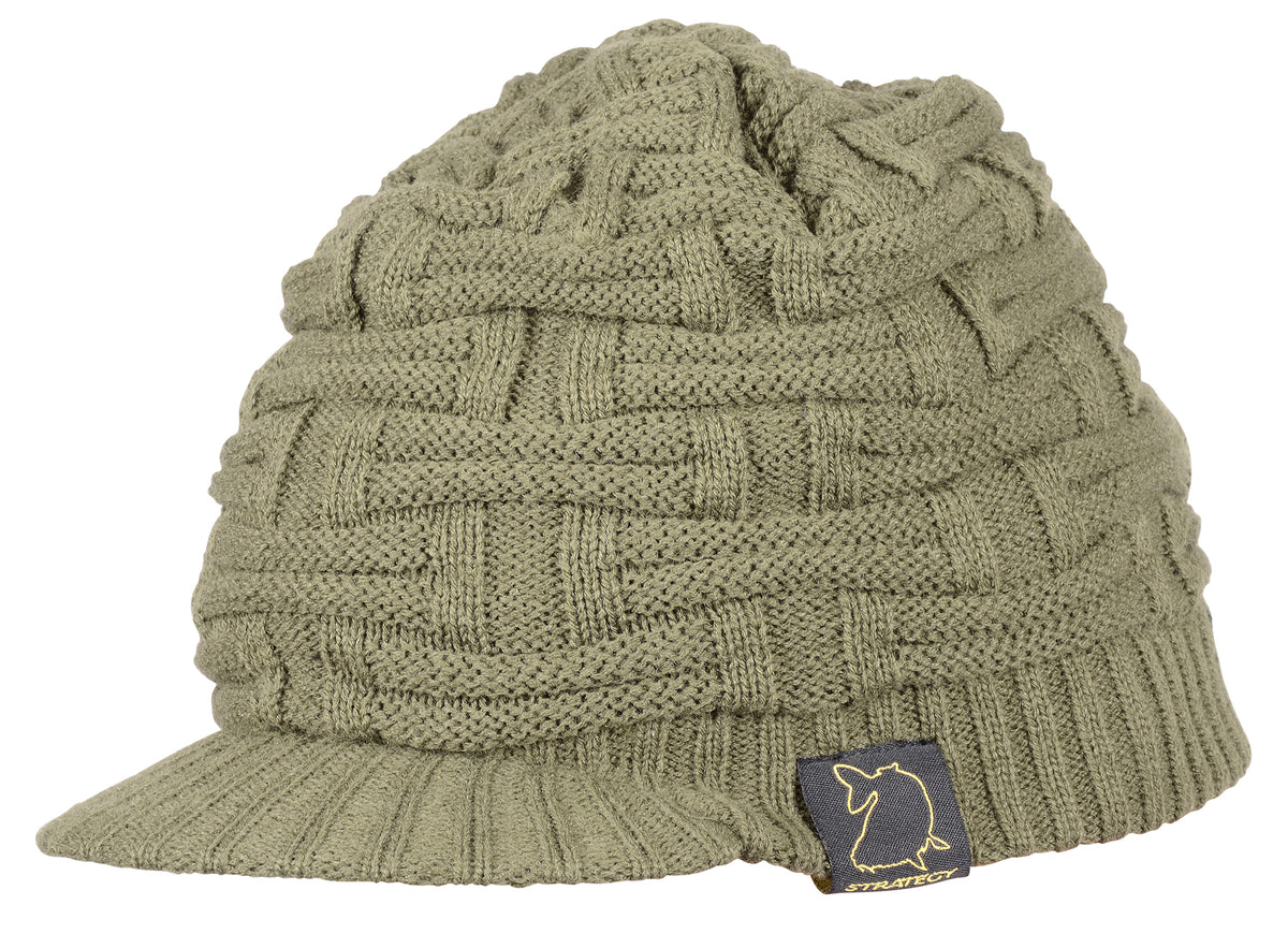 Spro Strategy Beanie Anglermütze Angler Strickmütze mit Schild
