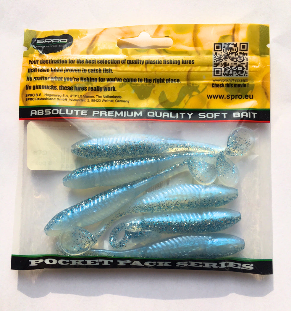 Spro Bony Shad 9 cm couleur Ice Blue leurre souple pour la pêche