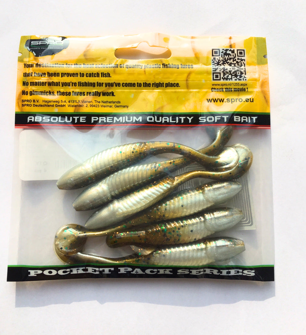 Spro Bony Shad 9 cm Farbe Natural Copper Angelköder Gummiköder