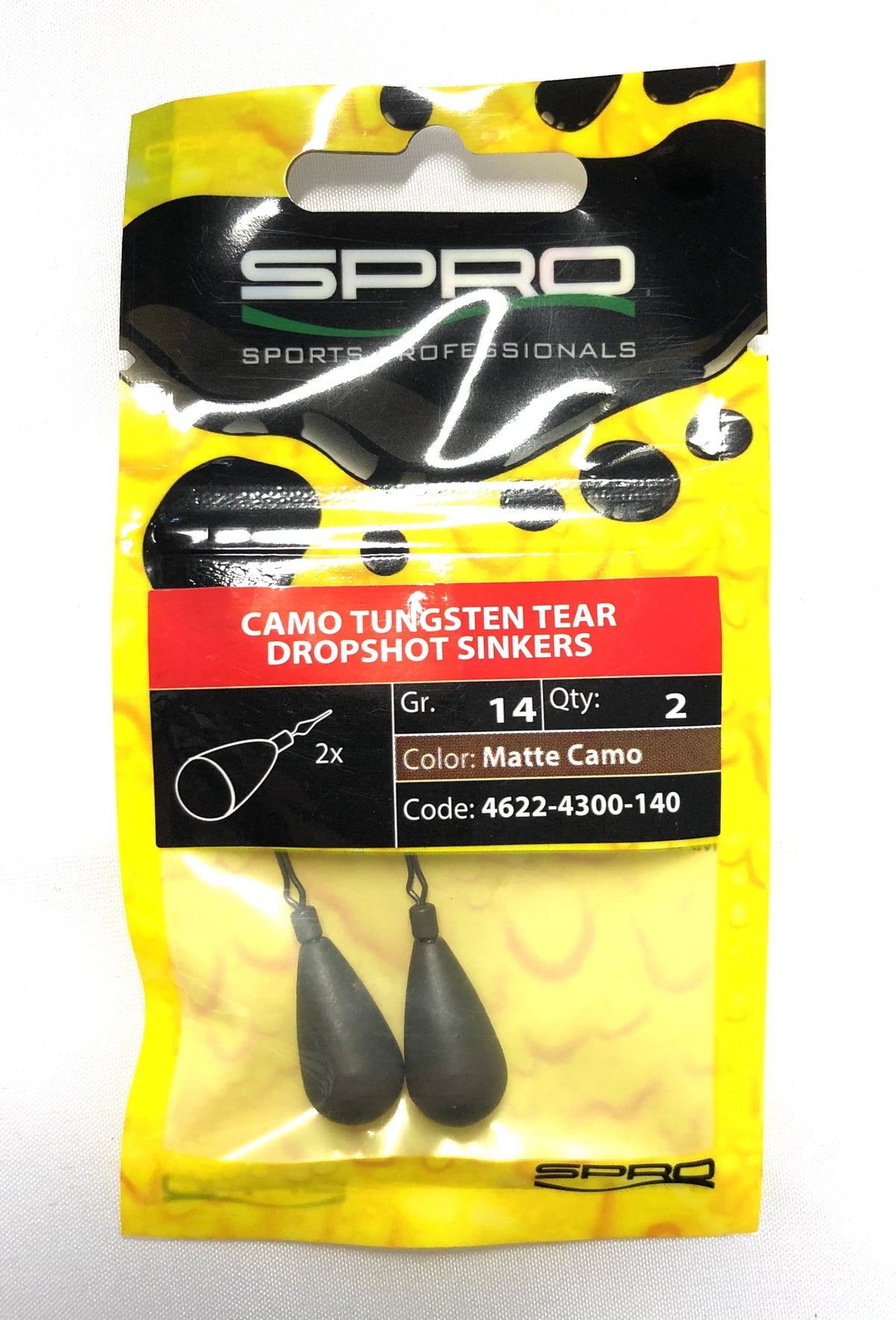 Spro Dropshot Blei Tungsten 7,2 Gramm 2 Stück