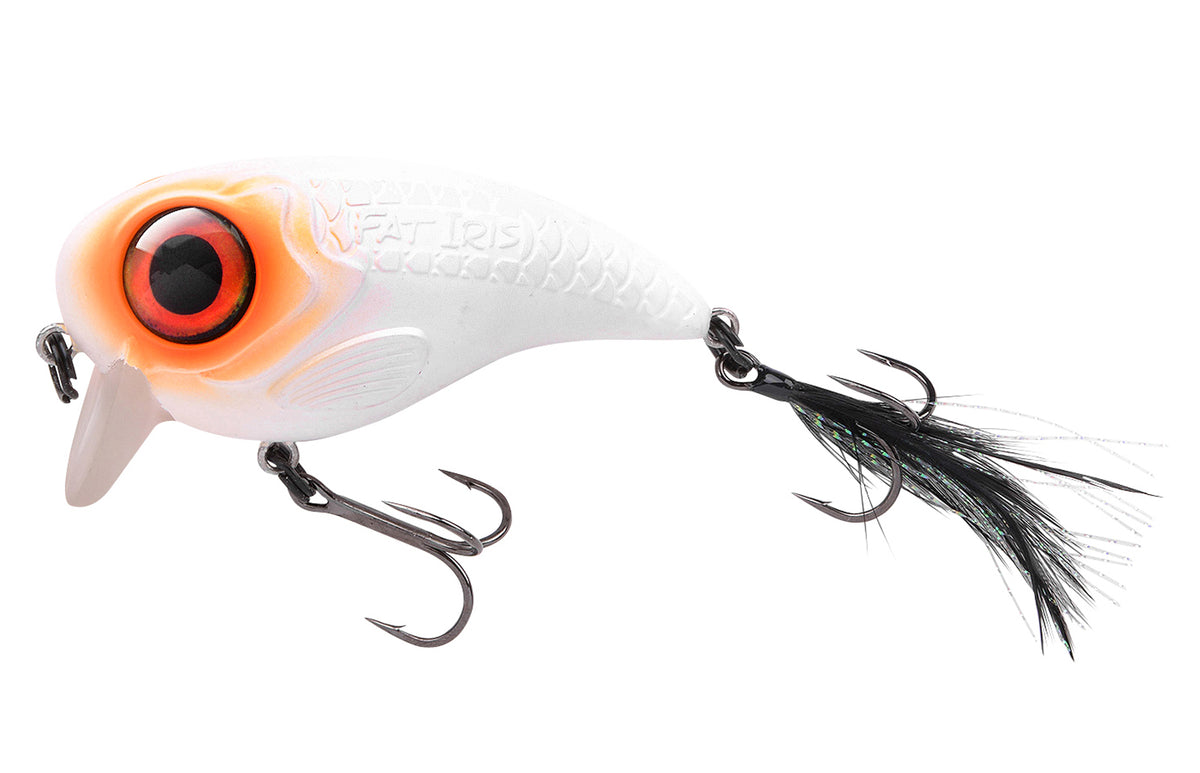 Spro Fat Iris Wobbler Kunstköder Farbe Sleepy Ghost 80 mm 40 Gramm Hechtwobbler