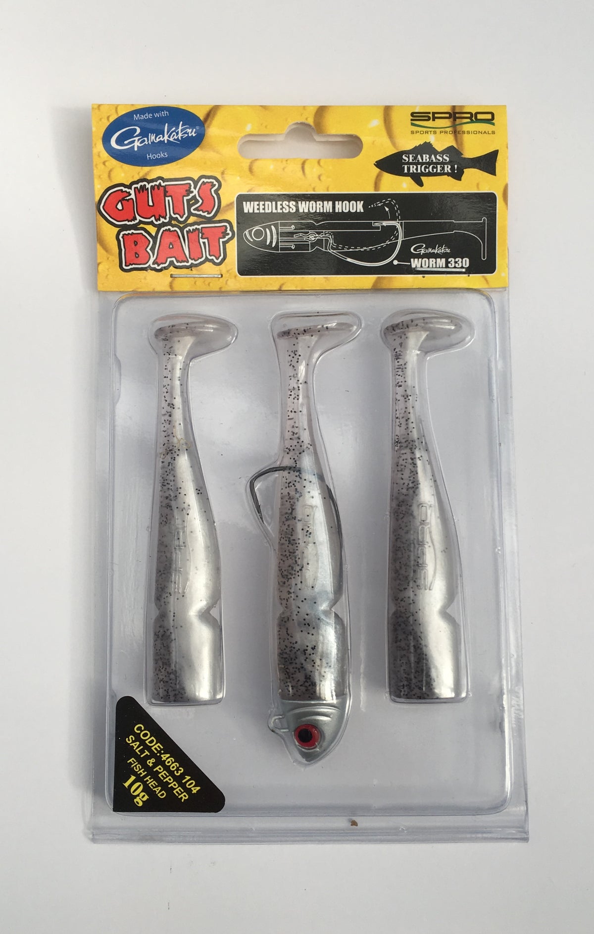 Spro Guts Bait Weedless Worm Angelköder Zanderköder Hechtköder 11 cm 13 Gramm Haken 2/0