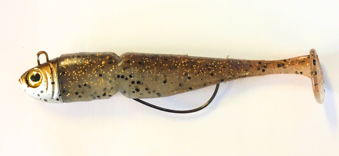Spro Guts Bait Weedless Worm Angelköder Zanderköder Hechtköder 11 cm 13 Gramm Golden Goby