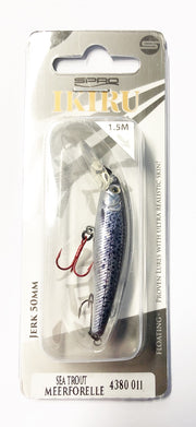 Ikiru Naturals Micro Jerk 50 S-T 5cm 2,8g Couleur Sea Trout 1,5 mètre de profondeur de nage