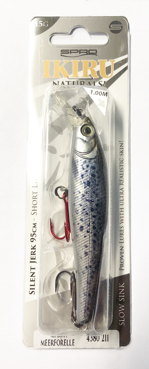 Ikiru Naturals Silent Jerk95 S-Trout  9,5cm 15g Farbe  Sea Trout