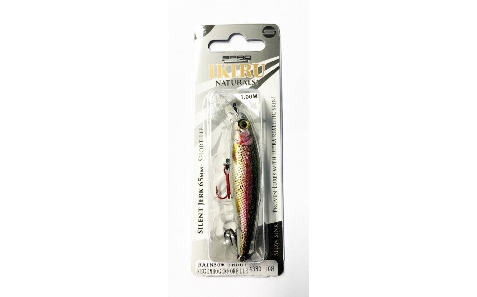 Ikiru Naturals Silent Jerk95 R-Trout  9,5cm 15g Farbe  Rainbow Trouw