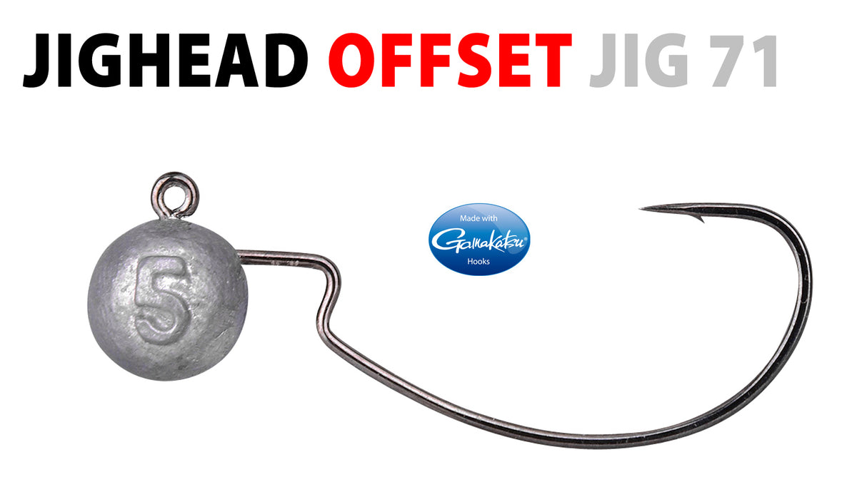Spro Offset Jighead - Jighaken - Kunstköderhaken Größe 3/0 7 Gramm für Shads 7,5 bis 9,5 cm 3 St. SB