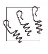 Spro Spring Lock Hitching Post 10 Stück für Kunstköder wie Softwürmer und Gummifische 10 Stück