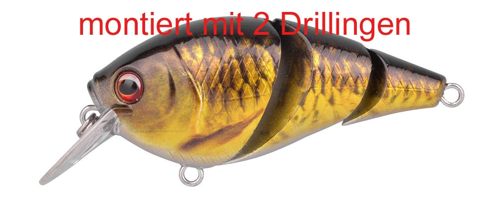 Spro Ikiru Naturals Tri Crank 6,5 cm Carp Tauchtiefe 1,2 m