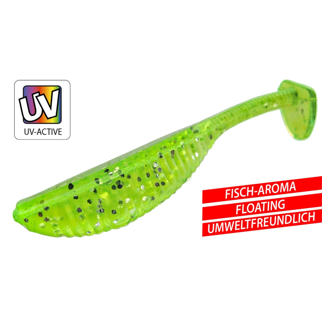 Tasty Gums TYPE 2 chartreuse Länge 5 cm mit Geschmackstoff Tasty Gums Köder