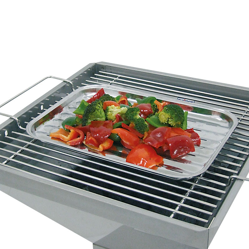 Edelstahlgrillschale Thüros Grillschale aus Edelstahl 34 x 24 x 2,5 cm