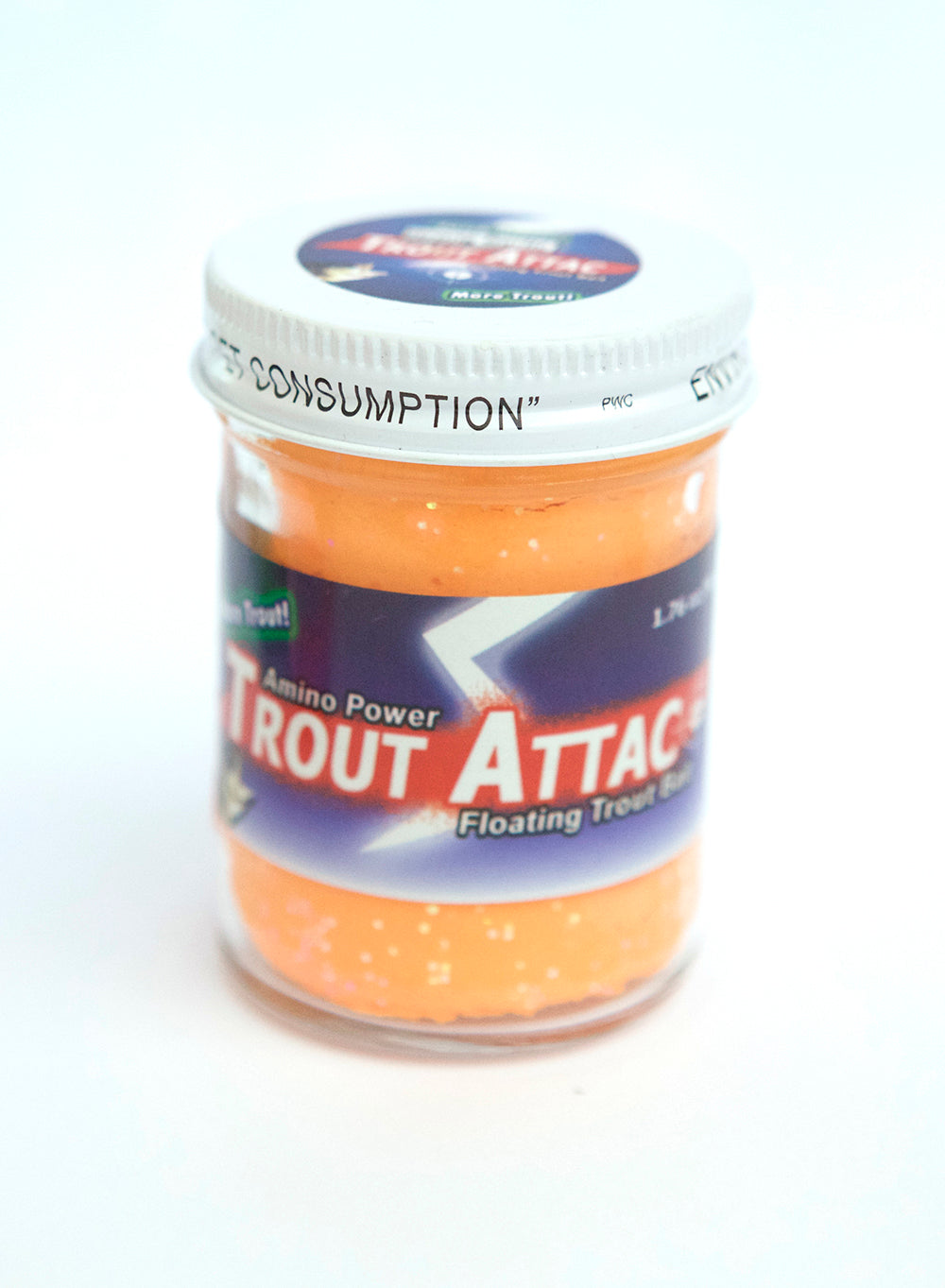 Pâte à truite Trout Attack Orange Ail Pailletée