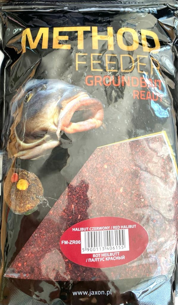 jaxon-method-feeder-groundbait-roter-heilbutt