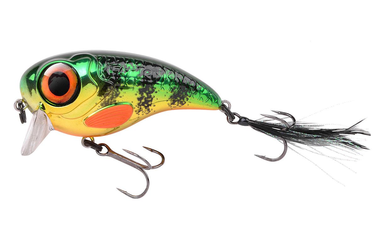 Spro Fat Iris Wobbler Kunstköder Farbe Chrome Perch 80 mm 40 Gramm Hechtwobbler