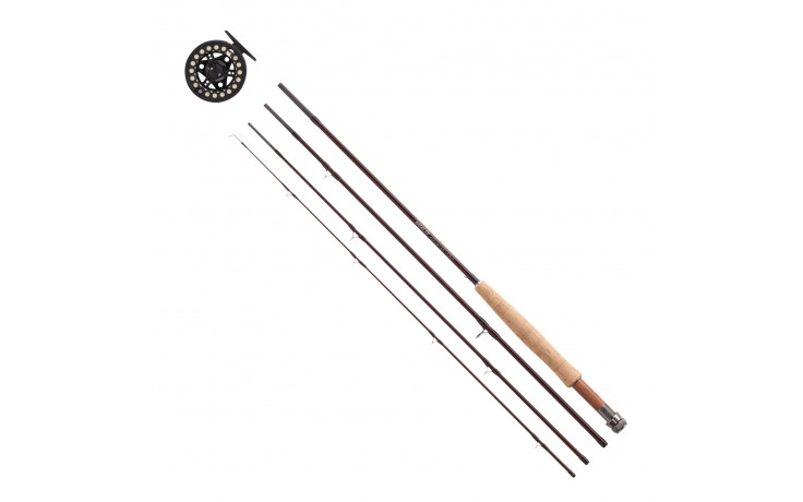 Fliegenfischen Combo MAGNA SPECIAL Fly 2,55 Meter 4 teilig 0,68 M Transport 5/6 Aftma 