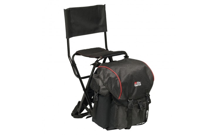 Abu Garcia Rucksackstuhl mit Rückenlehne und abnehmbarem Rucksack in hochwertigem Design und Material