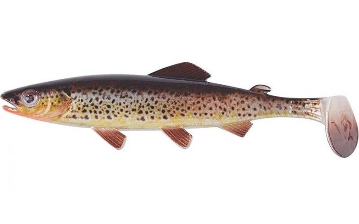 Clone Shad Bachforelle 12cm Angelkder Gummifisch zum Angeln auf Raubfische